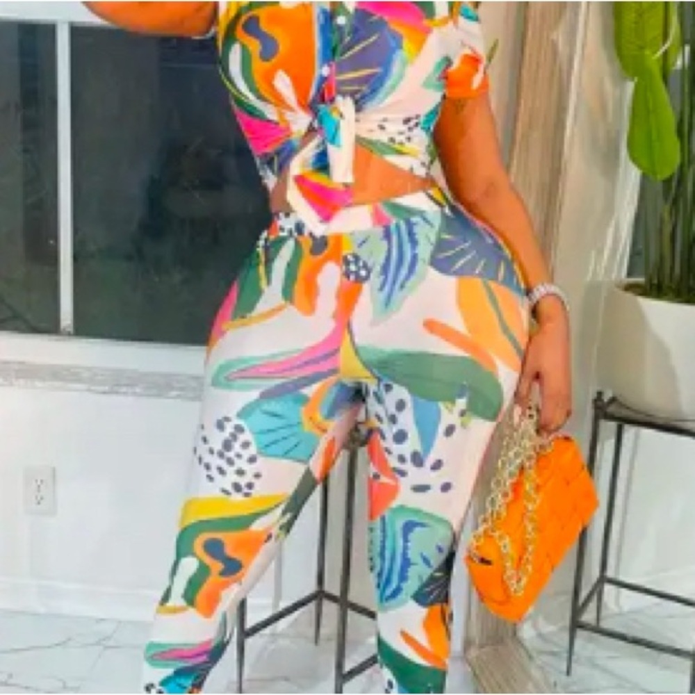 Colorful Abstract Women's 2 piece set